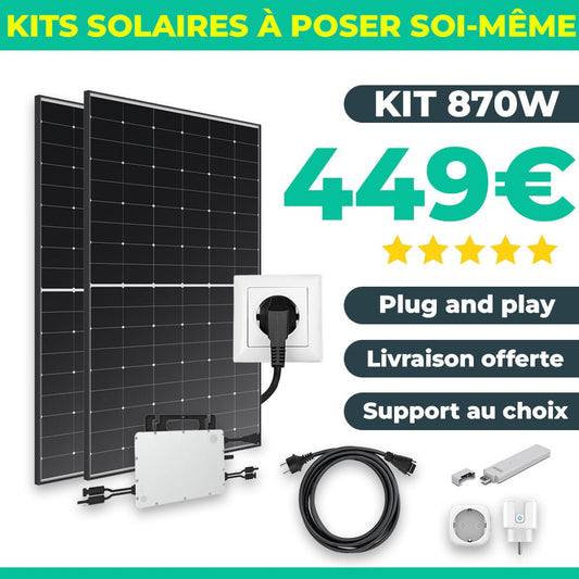 Kit 2 Panneaux Solaires Plug And Play Longi Solar Puissance 860W - KitSolaire - pretaposer.com